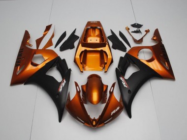 Discount 2003-2005 Brown and Matte Black Yamaha YZF R6 Bike Fairings UK