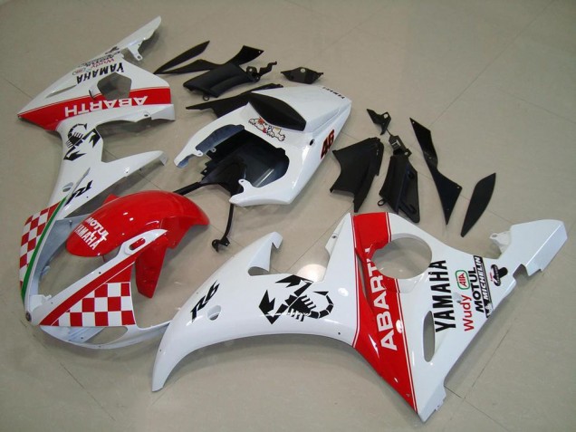 Discount 2003-2005 Red White Yamaha YZF R6 Motorcyle Fairings UK Discount 2003-2005 Red White Yamaha YZF R6 Motorcyle Fairings UK