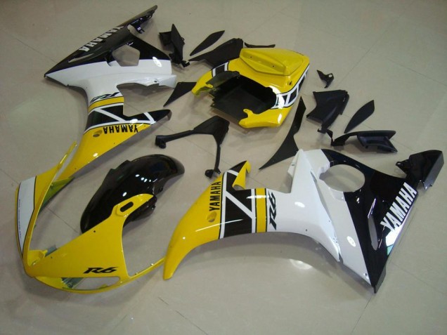Discount 2003-2005 Yellow Aniversary Yamaha YZF R6 Motorcycle Fairings UK Discount 2003-2005 Yellow Aniversary Yamaha YZF R6 Motorcycle Fairings UK