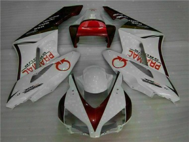 Discount 2004-2005 White Red Honda CBR1000RR Moto Fairings UK