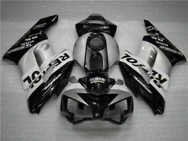 Discount 2004-2005 Black Silver Repsol Honda CBR1000RR Motorcycle Fairings Kit UK Discount 2004-2005 Black Silver Repsol Honda CBR1000RR Motorcycle Fairings Kit UK