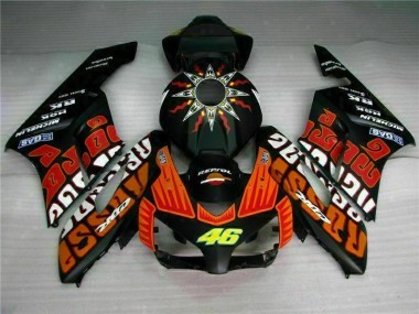 Discount 2004-2005 Black Orange Honda CBR1000RR Motorcycle Fairing Kits UK