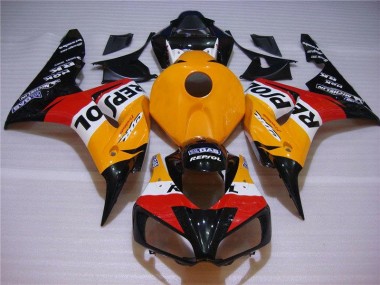 Discount 2004-2005 Orange Black Repsol Honda CBR1000RR Motorcycle Fairings Kits UK