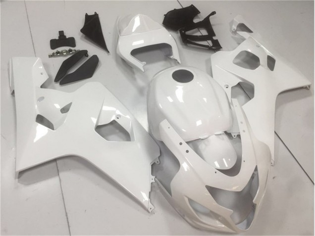 Discount 2004-2005 Glossy White Suzuki GSXR 600/750 Moto Fairings UK