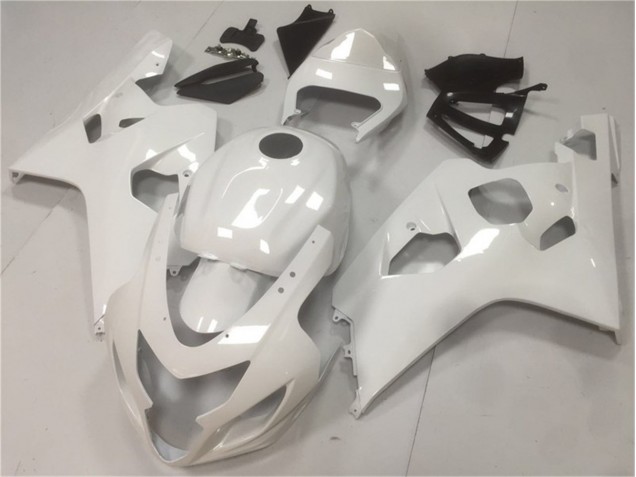 Discount 2004-2005 Glossy White Suzuki GSXR 600/750 Moto Fairings UK