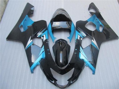 Discount 2004-2005 Blue Black Suzuki GSXR 600/750 Motorcycle Fairing Kit UK