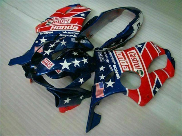 Discount 2004-2007 Blue Red Castrol Cycle World Honda CBR600 F4i Motorcycle Fairings UK Discount 2004-2007 Blue Red Castrol Cycle World Honda CBR600 F4i Motorcycle Fairings UK