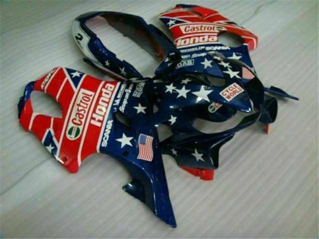 Discount 2004-2007 Blue Red Castrol Cycle World Honda CBR600 F4i Motorcycle Fairings UK Discount 2004-2007 Blue Red Castrol Cycle World Honda CBR600 F4i Motorcycle Fairings UK