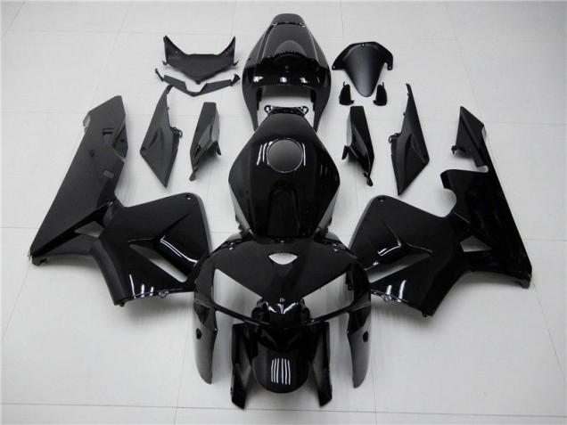 Discount 2005-2006 Glossy Black Honda CBR600RR Motorcycle Fairing Kit UK
