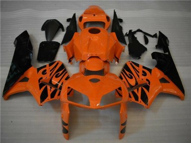 Discount 2005-2006 Orange Black Honda CBR600RR Motorbike Fairing UK