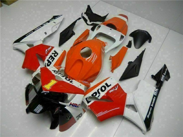 Discount 2005-2006 Orange Repsol Honda CBR600RR Bike Fairing Kit UK