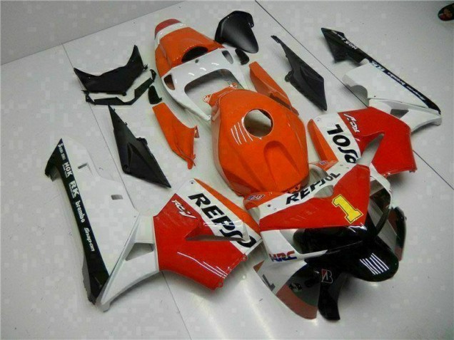 Discount 2005-2006 Orange Repsol Honda CBR600RR Bike Fairing Kit UK