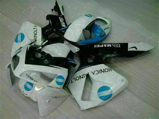 Discount 2005-2006 White Blue Honda CBR600RR Motorcyle Fairings UK