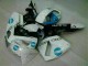 Discount 2005-2006 White Blue Honda CBR600RR Motorcyle Fairings UK