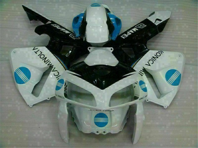 Discount 2005-2006 White Blue Honda CBR600RR Motorcyle Fairings UK