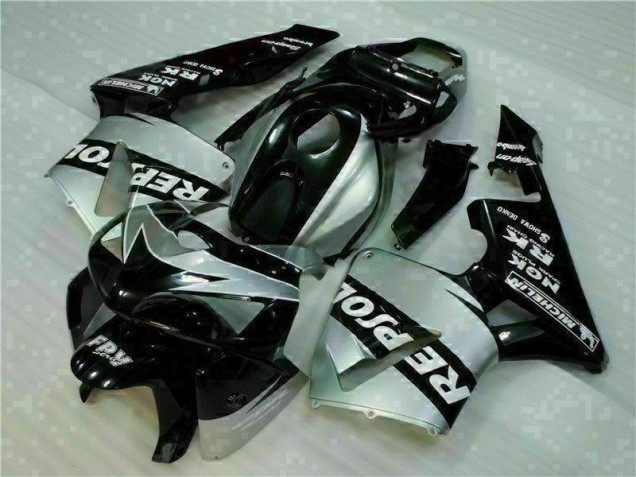 Discount 2005-2006 Black Silver Repsol Honda CBR600RR Motorcycle Fairings Kit UK Discount 2005-2006 Black Silver Repsol Honda CBR600RR Motorcycle Fairings Kit UK