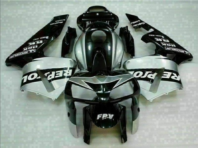 Discount 2005-2006 Black Silver Repsol Honda CBR600RR Motorcycle Fairings Kit UK Discount 2005-2006 Black Silver Repsol Honda CBR600RR Motorcycle Fairings Kit UK