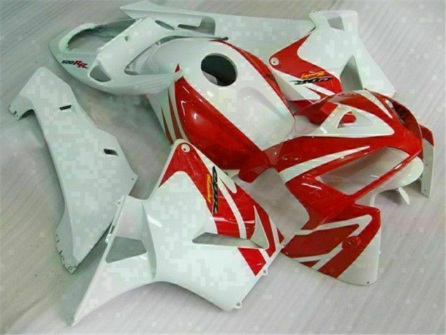 Discount 2005-2006 Red White Honda CBR600RR Motor Fairings UK Discount 2005-2006 Red White Honda CBR600RR Motor Fairings UK
