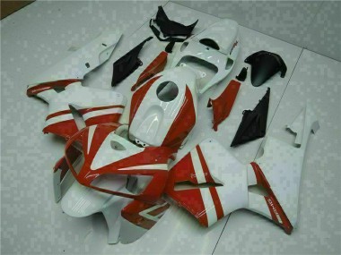 Discount 2005-2006 White Red Honda CBR600RR Motorcycle Fairings UK