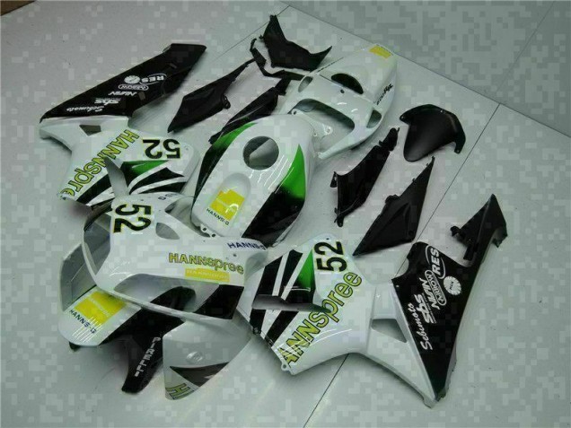 Discount 2005-2006 White Yellow Green 52 Honda CBR600RR Motorcycle Bodywork UK Discount 2005-2006 White Yellow Green 52 Honda CBR600RR Motorcycle Bodywork UK