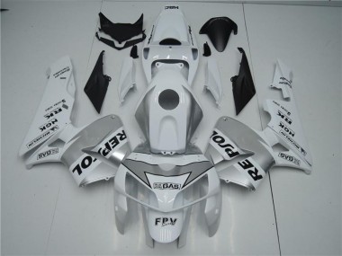Discount 2005-2006 White Silver Black Repsol Honda CBR600RR Motorbike Fairing UK