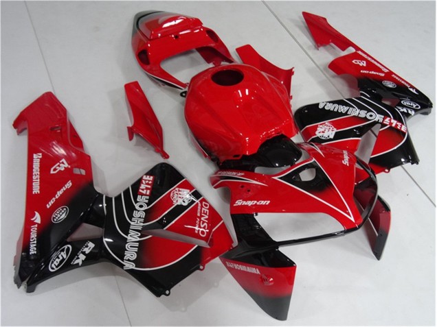 Discount 2005-2006 Red Black Honda CBR600RR Motorcycle Fairing Kit UK Discount 2005-2006 Red Black Honda CBR600RR Motorcycle Fairing Kit UK