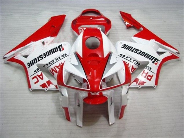 Discount 2005-2006 Red White Honda CBR600RR Bike Fairings UK Discount 2005-2006 Red White Honda CBR600RR Bike Fairings UK