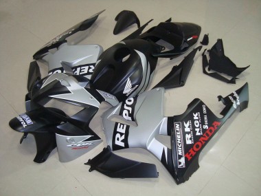 Discount 2005-2006 Matte Black Silver Repsol Honda CBR600RR Bike Fairings UK