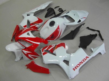 Discount 2005-2006 Red White Honda CBR600RR Replacement Motorcycle Fairings UK