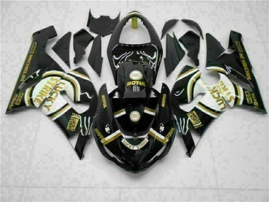 Discount 2005-2006 Black Kawasaki ZX6R Motorcylce Fairings UK