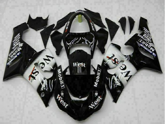 Discount 2005-2006 Black Kawasaki ZX6R Bike Fairings UK Discount 2005-2006 Black Kawasaki ZX6R Bike Fairings UK