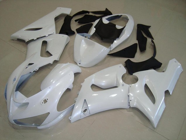 Discount 2005-2006 Dark Pearl White Kawasaki ZX6R Motorbike Fairing UK Discount 2005-2006 Dark Pearl White Kawasaki ZX6R Motorbike Fairing UK
