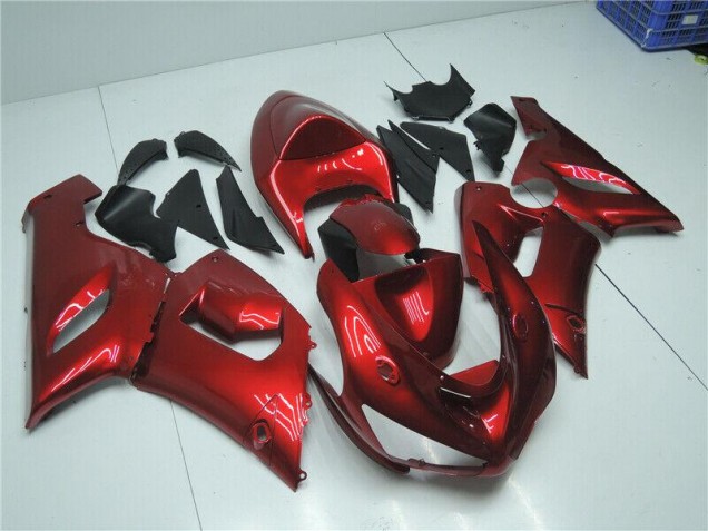 Discount 2005-2006 Candy Red Kawasaki ZX6R Motorcycle Fairing Kits UK Discount 2005-2006 Candy Red Kawasaki ZX6R Motorcycle Fairing Kits UK
