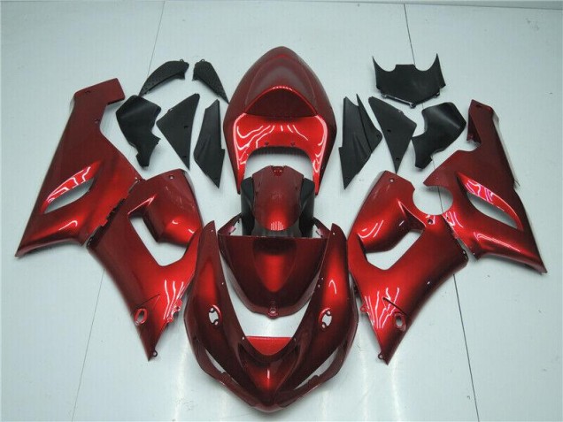 Discount 2005-2006 Candy Red Kawasaki ZX6R Motorcycle Fairing Kits UK Discount 2005-2006 Candy Red Kawasaki ZX6R Motorcycle Fairing Kits UK