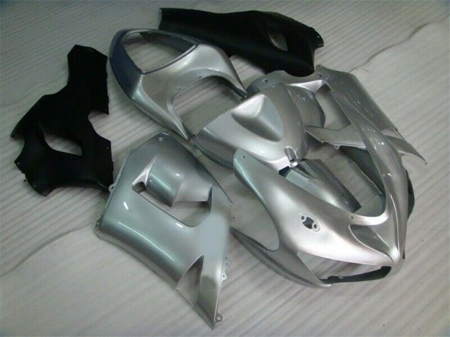 Discount 2005-2006 Silver Black Kawasaki ZX6R Motorcycle Fairing Kit UK Discount 2005-2006 Silver Black Kawasaki ZX6R Motorcycle Fairing Kit UK