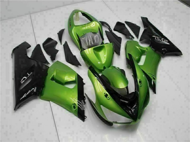 Discount 2005-2006 Green Kawasaki ZX6R Motorcycle Bodywork UK Discount 2005-2006 Green Kawasaki ZX6R Motorcycle Bodywork UK
