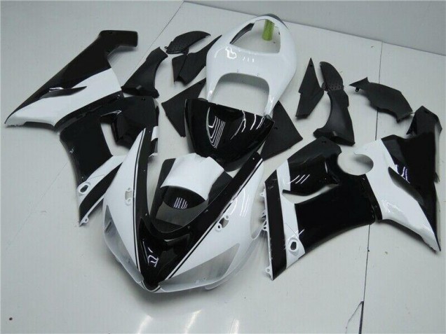 Discount 2005-2006 Black White Kawasaki ZX6R Moto Fairings UK Discount 2005-2006 Black White Kawasaki ZX6R Moto Fairings UK