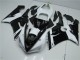 Discount 2005-2006 Black White Kawasaki ZX6R Moto Fairings UK Discount 2005-2006 Black White Kawasaki ZX6R Moto Fairings UK