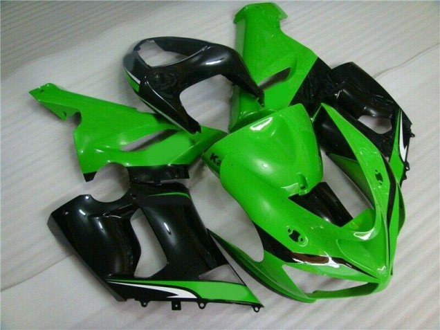 Discount 2005-2006 Green White Black Kawasaki ZX6R Motorcyle Fairings UK Discount 2005-2006 Green White Black Kawasaki ZX6R Motorcyle Fairings UK
