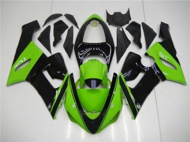 Discount 2005-2006 Green Black Kawasaki ZX6R Motor Fairings UK