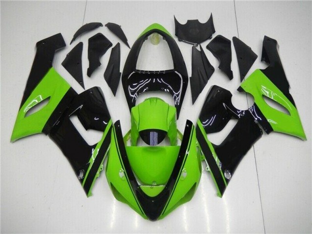 Discount 2005-2006 Green Black Kawasaki ZX6R Motor Fairings UK Discount 2005-2006 Green Black Kawasaki ZX6R Motor Fairings UK