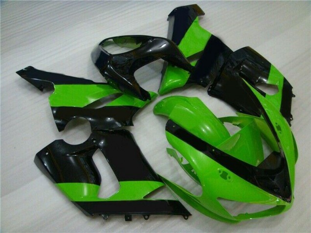 Discount 2005-2006 Green Black Kawasaki ZX6R Motorbike Fairing UK Discount 2005-2006 Green Black Kawasaki ZX6R Motorbike Fairing UK