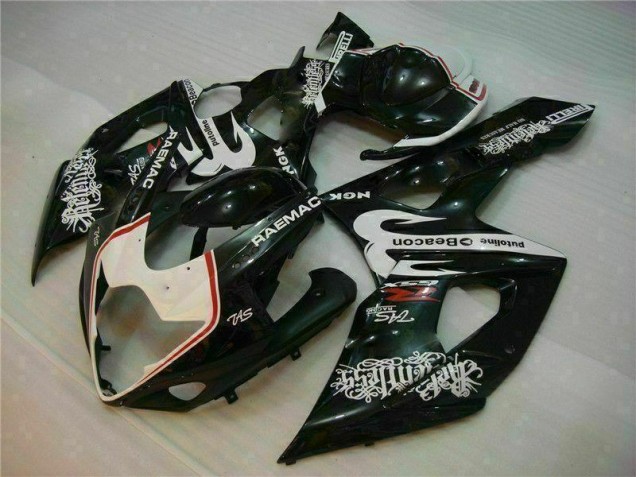 Discount 2005-2006 White Black Suzuki GSXR 1000 Motorcycle Fairings Kit UK Discount 2005-2006 White Black Suzuki GSXR 1000 Motorcycle Fairings Kit UK