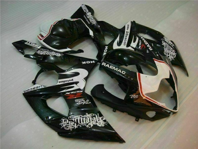 Discount 2005-2006 White Black Suzuki GSXR 1000 Motorcycle Fairings Kit UK Discount 2005-2006 White Black Suzuki GSXR 1000 Motorcycle Fairings Kit UK
