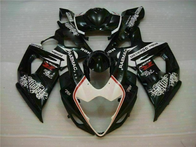 Discount 2005-2006 White Black Suzuki GSXR 1000 Motorcycle Fairings Kit UK Discount 2005-2006 White Black Suzuki GSXR 1000 Motorcycle Fairings Kit UK