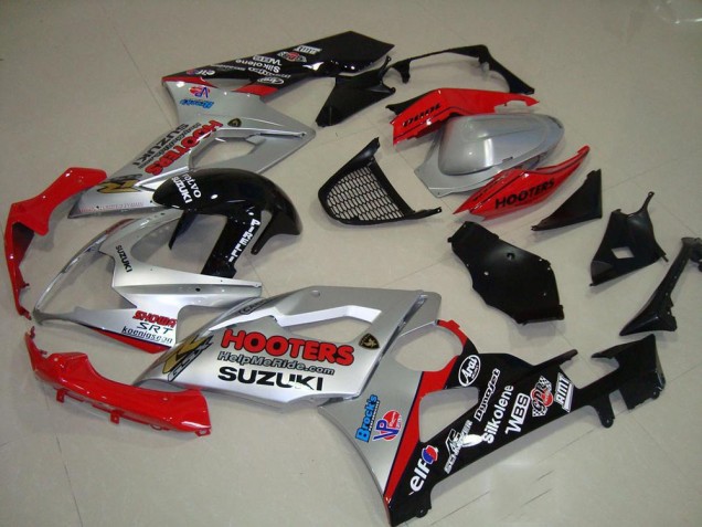 Discount 2005-2006 Silver and Red Suzuki GSXR 1000 Motorcycle Fairings Kits UK Discount 2005-2006 Silver and Red Suzuki GSXR 1000 Motorcycle Fairings Kits UK