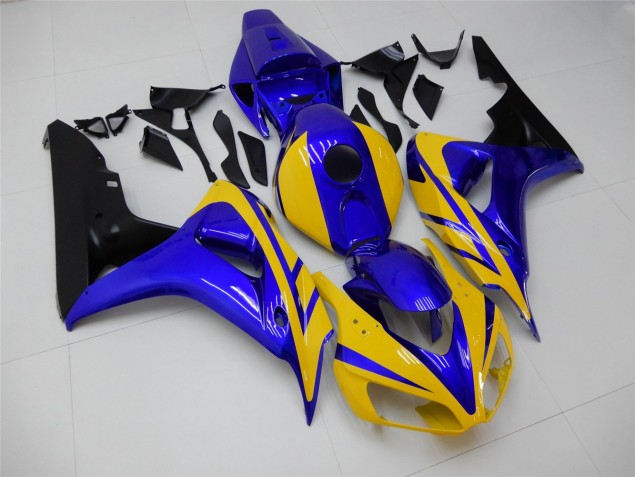 Discount 2006-2007 Yellow Blue Honda CBR1000RR Replacement Motorcycle Fairings UK Discount 2006-2007 Yellow Blue Honda CBR1000RR Replacement Motorcycle Fairings UK