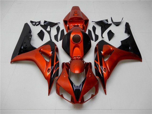 Discount 2006-2007 Orange Black Honda CBR1000RR Motorcycle Fairings Kit UK Discount 2006-2007 Orange Black Honda CBR1000RR Motorcycle Fairings Kit UK