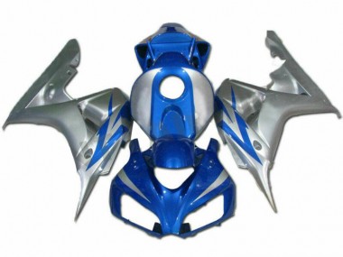 Discount 2006-2007 Blue Silver Honda CBR1000RR Motorcycle Fairings Kits UK
