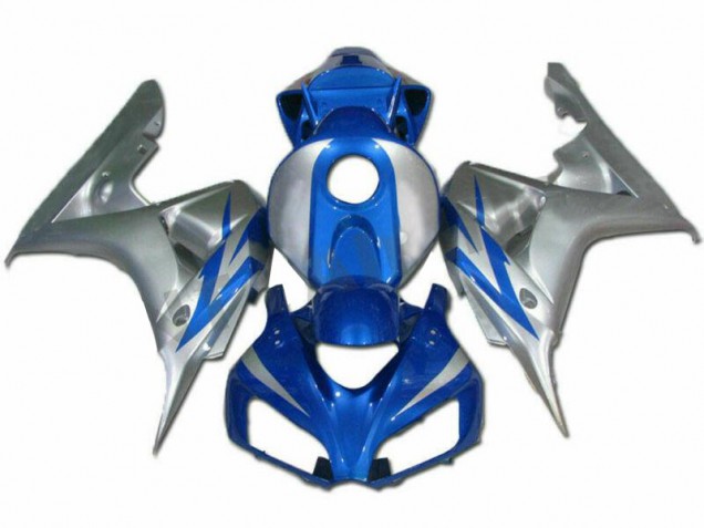 Discount 2006-2007 Blue Silver Honda CBR1000RR Motorcycle Fairings Kits UK Discount 2006-2007 Blue Silver Honda CBR1000RR Motorcycle Fairings Kits UK